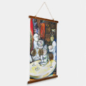 Onaangedaan door uitdaging hangend wandkleed (Gebogen)