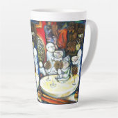 Onaangedaan door uitdaging latte mok (Rechterhoek)