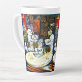 Onaangedaan door uitdaging latte mok (Linkerhoek)