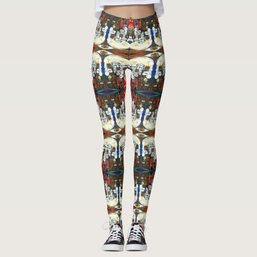 Onaangedaan door uitdaging leggings (Voorkant)