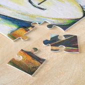 Onaangedaan door uitdaging legpuzzel (Zijkant)