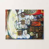 Onaangedaan door uitdaging legpuzzel (Horizontaal)