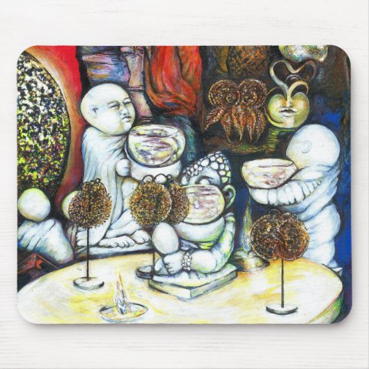 Onaangedaan door uitdaging muismat (Voorkant)