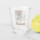 Onaangedaan door uitdaging shot glas (Achterkant)