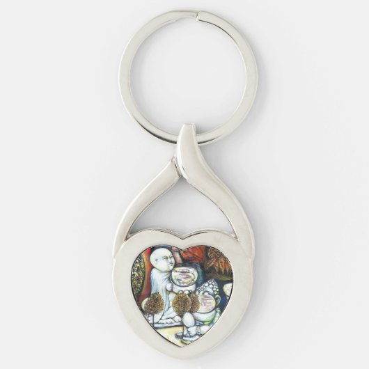 Onaangedaan door uitdaging sleutelhanger (Voorkant)