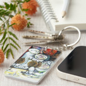 Onaangedaan door uitdaging sleutelhanger (Voorkant Rechts)