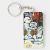 Onaangedaan door uitdaging sleutelhanger (Voorkant)