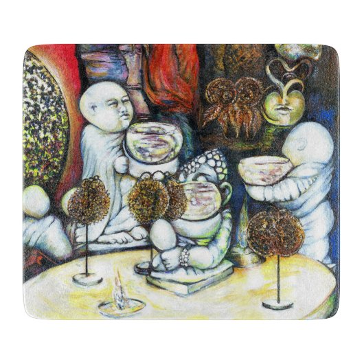 Onaangedaan door uitdaging snijplank (Voorkant)