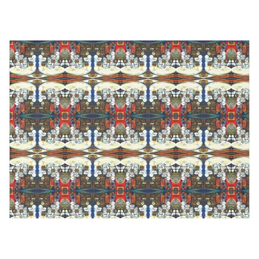 Onaangedaan door uitdaging tafelkleed (Voorkant (Horizontaal))