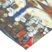 Onaangedaan door uitdaging tafelkleed (Gekanteld)