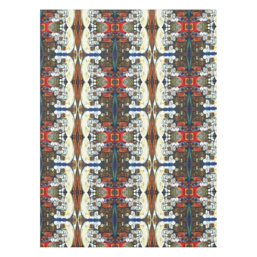 Onaangedaan door uitdaging tafelkleed (Voorkant)