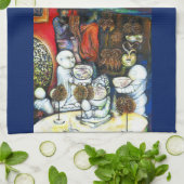 Onaangedaan door uitdaging theedoek (Gevouwen)