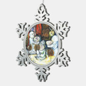 Onaangedaan door uitdaging tin sneeuwvlok ornament (Rechts)