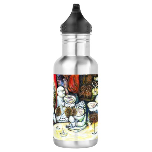 Onaangedaan door uitdaging waterfles (Rechts)