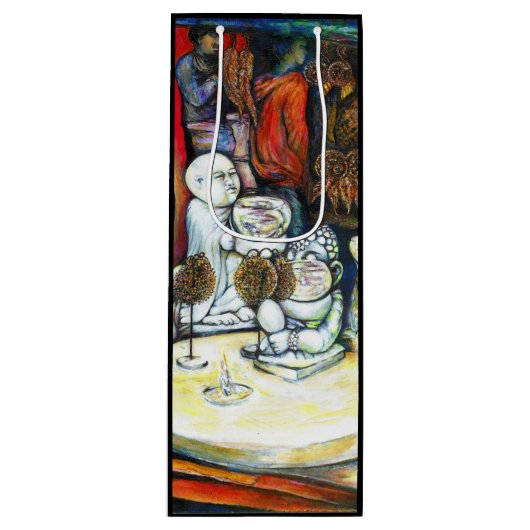 Onaangedaan door uitdaging wijn cadeautas (Voorkant)