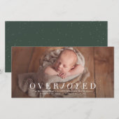 Onaangekondigde foto's op feestdagen feestdagenkaart (Voorkant / Achterkant)