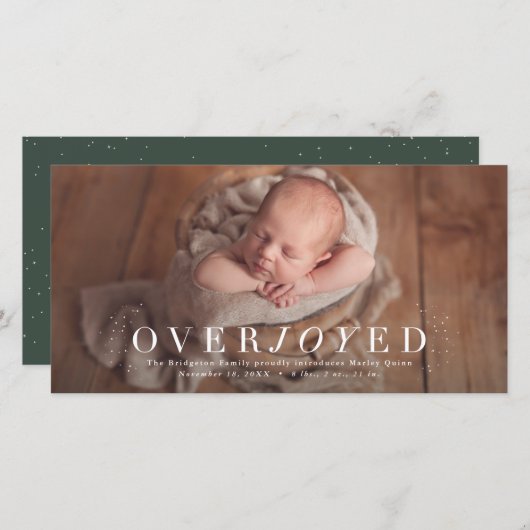 Onaangekondigde foto's op feestdagen feestdagenkaart (Voorkant / Achterkant)