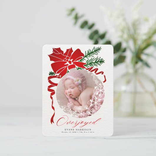 Onaangekondigde foto's op feestdagen feestdagenkaart (Staand voorkant)