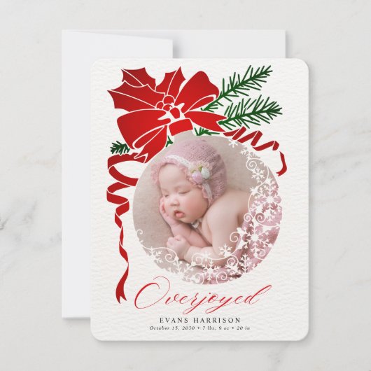 Onaangekondigde foto's op feestdagen feestdagenkaart (Voorkant)