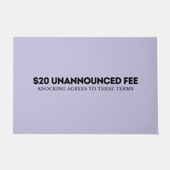 Onaangekondigde portaaldeur deurmat (Voorkant)