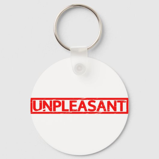 Onaangenaam stempel sleutelhanger (Voorkant)