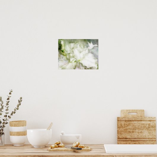 Onaangename Iris Art Poster/Afdruk Poster (Keuken)