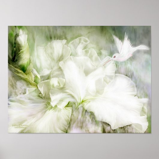 Onaangename Iris Art Poster/Afdruk Poster (Voorkant)