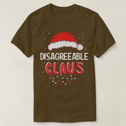 Onaangename kerstkerstkerstman met een hoge prijs t-shirt (Design voorkant)