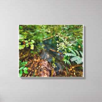 Onaangeroerde Kreek Canvas Afdruk