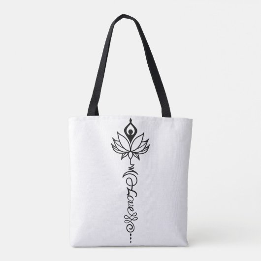 Onaantrekkelijke kunst tote bag (Achterkant)