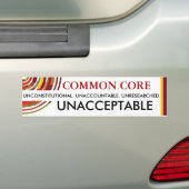 Onaanvaardbare gemeenschappelijke kern bumpersticker (Op auto)