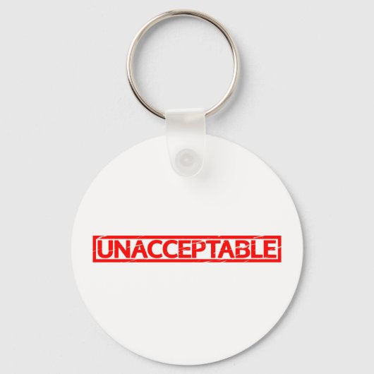 Onaanvaardbare stempel sleutelhanger (Voorkant)