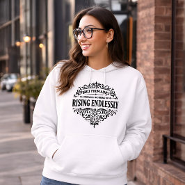 Onafgebroken Rijzende Vrouwen Vintage Typografie Hoodie