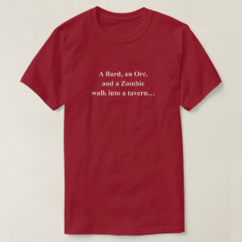 Onafgemaakte Zombie Grap Grappig Met Witte Tekst T-shirt