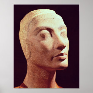 Onafgewerkt hoofd van Nefertiti, Nieuw Koninkrijk Poster