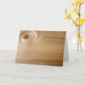 Onafgewerkt hout kaart (Gele Bloem)