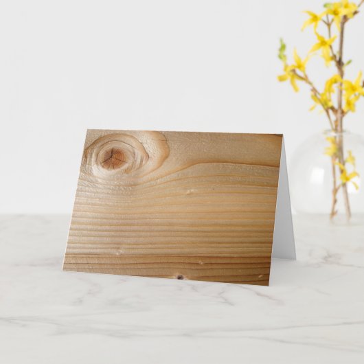 Onafgewerkt hout kaart (Gele Bloem)