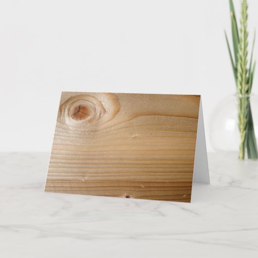 Onafgewerkt hout kaart (Voorkant)