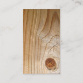 Onafgewerkt hout visitekaartje (Achterkant)