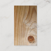 Onafgewerkt hout visitekaartje (Achterkant)