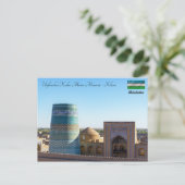 Onafgewerkt Kalta Minor Minaret - Khiva, Oezbekist Briefkaart (Staand voorkant)