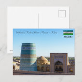 Onafgewerkt Kalta Minor Minaret - Khiva, Oezbekist Briefkaart (Voorkant / Achterkant)
