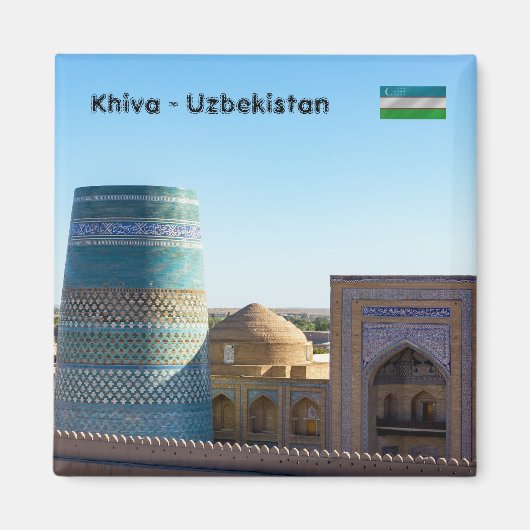 Onafgewerkt Kalta Minor Minaret - Khiva, Oezbekist Magneet (Voorkant)