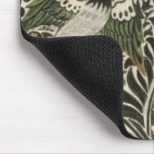 Onafgewerkt ontwerp van "Bird and Vine"-houten blo Muismat (Hoek)