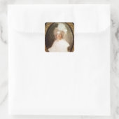 Onafgewerkt portret van Marie-Antoinette Vierkante Sticker (Tas)