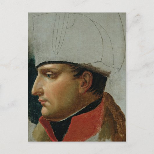 Onafgewerkt portret van Napoleon I Briefkaart (Voorkant)