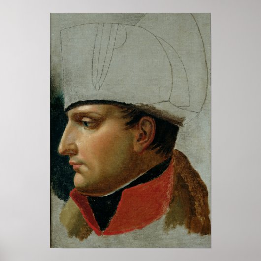 Onafgewerkt portret van Napoleon I Poster (Voorkant)