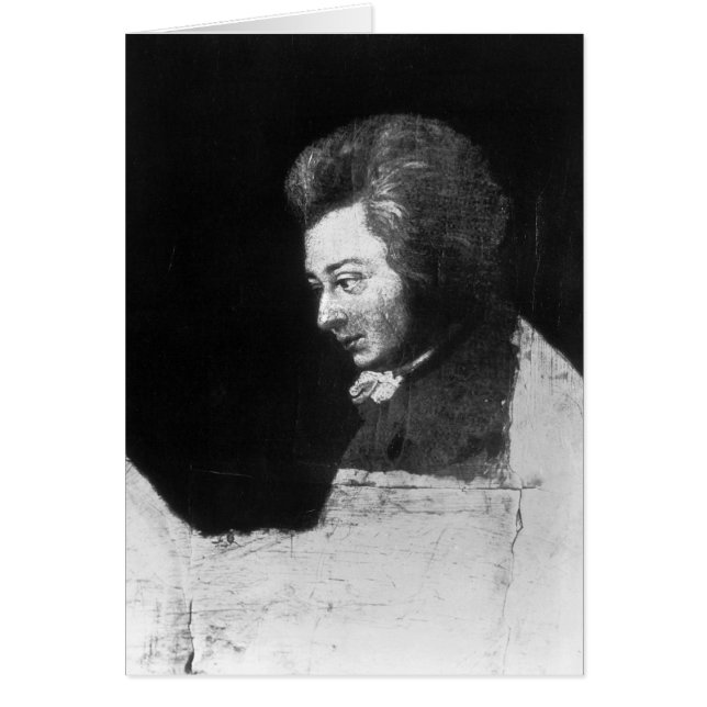 Onafgewerkt portret van Wolfgang Amadeus Mozart (Voorkant)