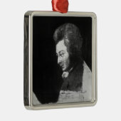 Onafgewerkt portret van Wolfgang Amadeus Mozart Metalen Ornament (Rechts)