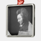 Onafgewerkt portret van Wolfgang Amadeus Mozart Metalen Ornament (Links)